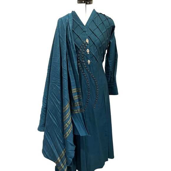 Pakistani‎ Indian Shirt/ Kameez And Dopata size medium - Picture 1 of 10